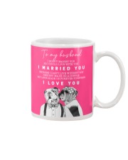 Bulldog to my husband dog lover Mug tile
