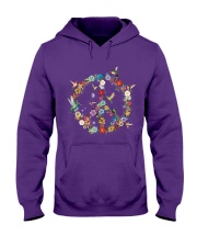 Hummingbird and peace gift for you Hooded Sweatshirt tile
