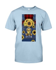 Sloth let it be sunflowers sloth lovers Classic T-Shirt tile