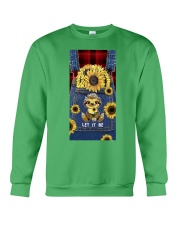 Sloth let it be sunflowers sloth lovers Crewneck Sweatshirt tile