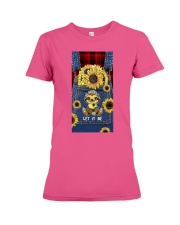 Sloth let it be sunflowers sloth lovers Premium Fit Ladies Tee tile