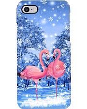 Flamingo winter sky phone case Phone Case i-phone-8-case