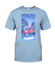 Flamingo winter sky phone case Premium Fit Mens Tee tile