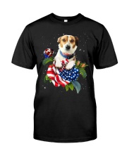 Jack Russell 02 on Rose Gift for you Classic T-Shirt front
