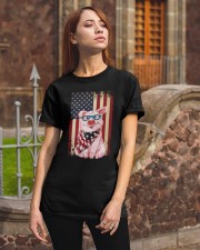 Pig smile flag pig lovers Classic T-Shirt apparel-classic-tshirt-lifestyle-06
