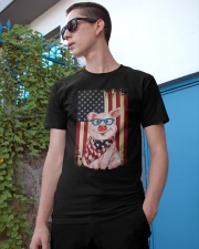 Pig smile flag pig lovers Classic T-Shirt apparel-classic-tshirt-lifestyle-17