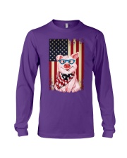 Pig smile flag pig lovers Long Sleeve Tee tile