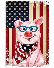 Pig smile flag pig lovers Vertical Poster tile