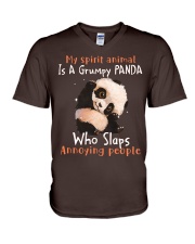 Panda annoying people panda lovers V-Neck T-Shirt tile