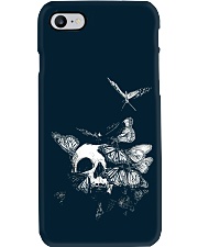 Butterfly cool skull shadow Phone Case tile