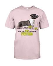 Pitbull if you are lucky pitbull lovers Premium Fit Mens Tee tile
