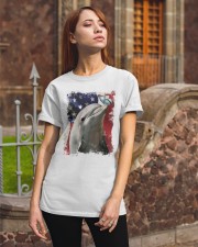 Dolphin butterfly on nose dolphin lover Classic T-Shirt apparel-classic-tshirt-lifestyle-06