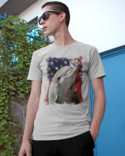 Dolphin butterfly on nose dolphin lover Classic T-Shirt apparel-classic-tshirt-lifestyle-17