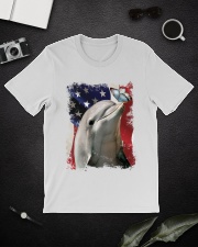 Dolphin butterfly on nose dolphin lover Classic T-Shirt lifestyle-mens-crewneck-front-16