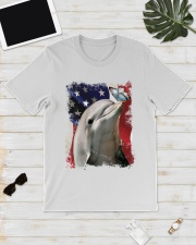Dolphin butterfly on nose dolphin lover Classic T-Shirt lifestyle-mens-crewneck-front-17