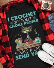 Cat Crochet save a live gift for you Classic T-Shirt apparel-classic-tshirt-lifestyle-front-163