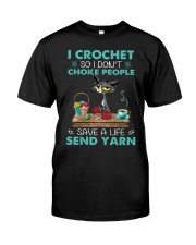 Cat Crochet save a live gift for you Classic T-Shirt front