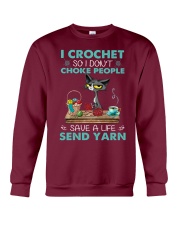 Cat Crochet save a live gift for you Crewneck Sweatshirt tile