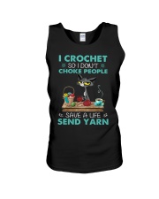 Cat Crochet save a live gift for you Unisex Tank tile