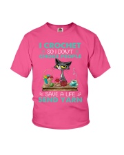 Cat Crochet save a live gift for you Youth T-Shirt tile