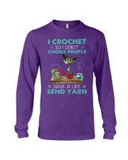 Cat Crochet save a live gift for you Long Sleeve Tee tile