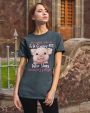 Pig annoying people pig lovers Classic T-Shirt apparel-classic-tshirt-lifestyle-06