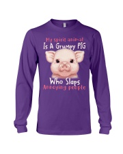 Pig annoying people pig lovers Long Sleeve Tee tile