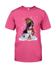 English springer spaniel christmas ball Premium Fit Mens Tee tile