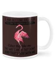 Flamingo getting too old bird lover Mugs tile