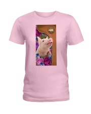Pig magical gift for pig lover Ladies T-Shirt tile