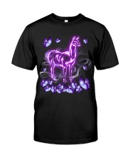 Llama magical purple llama lovers Classic T-Shirt front