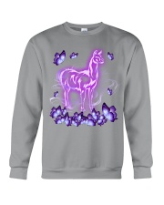 Llama magical purple llama lovers Crewneck Sweatshirt tile