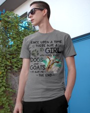 Goat and dog it was me the end goats lovers Classic T-Shirt apparel-classic-tshirt-lifestyle-17