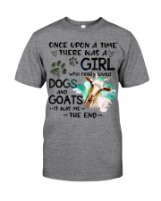 Goat and dog it was me the end goats lovers Classic T-Shirt front