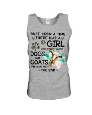 Goat and dog it was me the end goats lovers Unisex Tank tile