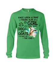 Goat and dog it was me the end goats lovers Long Sleeve Tee tile