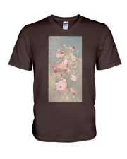 Pig Fly to the sky Gift for you V-Neck T-Shirt tile