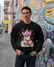 Chihuahua warm winter christmas dog lover Crewneck Sweatshirt lifestyle-unisex-sweatshirt-front-2