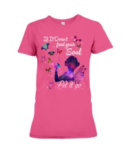 Butterfly feed your soul insects bugs lovers Premium Fit Ladies Tee tile
