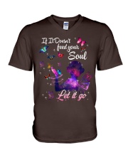 Butterfly feed your soul insects bugs lovers V-Neck T-Shirt tile