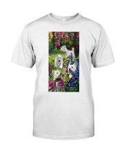 Westie roses westie lovers dog moms Classic T-Shirt tile
