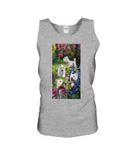 Westie roses westie lovers dog moms Unisex Tank tile
