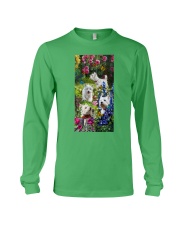 Westie roses westie lovers dog moms Long Sleeve Tee tile