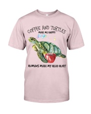 Turtle And Coffee make me happy Gift for you Premium Fit Mens Tee tile