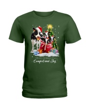 Cow good tidings gift for cow lovers Ladies T-Shirt tile