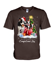 Cow good tidings gift for cow lovers V-Neck T-Shirt tile