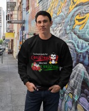 Penguin ready for xmas gift for penguin lovers Crewneck Sweatshirt lifestyle-unisex-sweatshirt-front-2