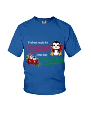 Penguin ready for xmas gift for penguin lovers Youth T-Shirt tile