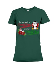Penguin ready for xmas gift for penguin lovers Premium Fit Ladies Tee tile