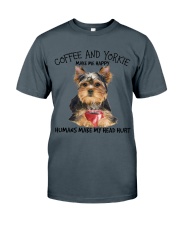 Yorkshire And Coffee make me happy Gift for you Classic T-Shirt tile